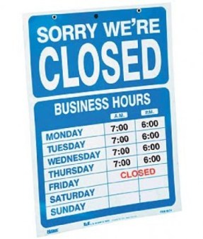 closed business